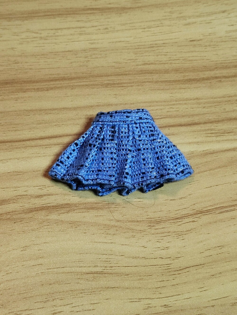 Blue Crochet Skirt for Kids Bottoms